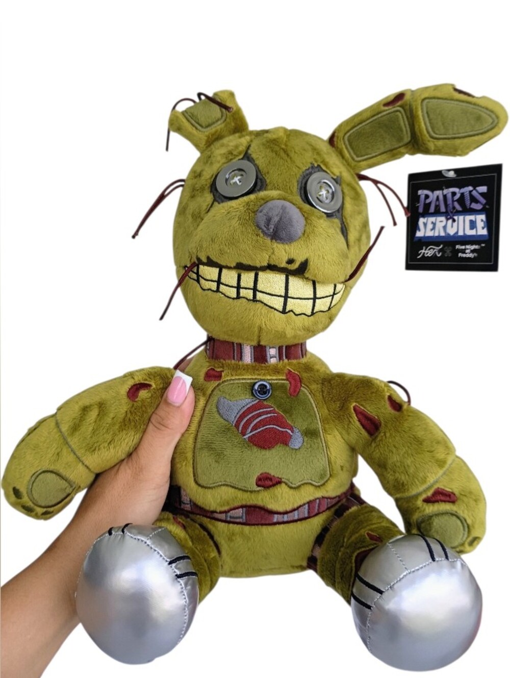 HEX x Five Nights at Freddy’s Springtrap Parts & Service Plush 11" NWT